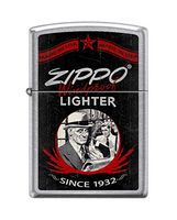 Zippo Since 1932 Street Chrome Windproof Pocket Lighter NEW