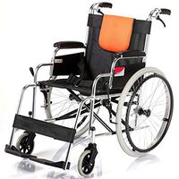 ChenCheng Wheelchair Foldable Pneumatic tire Hand Push Wheelchair Elderly Travel Light Aluminum Alloy Medical Supplies