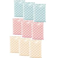 JEBBLAS Bamboo Reusable Sponges Kitchen Clean Sponge Dish Cloths Natural Kitchen Dish Rags Cleaning Towels Kitchen Scrubbier 9 Pack