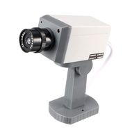 uxcell Fake Security Camera Dummy Motion Detection System with Blinking Red LED Warning Alert Light for Home Outdoor Indoor