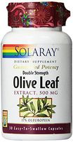Solaray Olive Leaf Double Strength Supplement, 500 mg, 30 Count