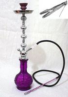 1 hose 26" Deep Purple Hookah nargila bar narguile nargile glass water Vase SALE