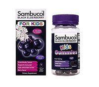 Sambucol Black Elderberry Syrup for Kids, 7.8 Ounce Bottle & Kids Gummies 30 Count Bundle, 2 Count