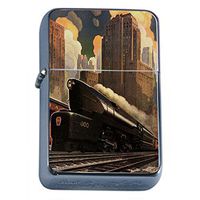 Perfection In Style Silver Flip Top Oil Lighter Vintage Art Deco Design 004