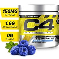 C4 Original Pre Workout Powder ICY Blue Razz | Vitamin C for Immune Support | Sugar Free Preworkout Energy for Men & Women | 150mg Caffeine + Beta Alanine + Creatine | 30 Servings