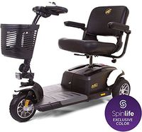 BUZZAROUND EX 3-Wheel Heavy Duty Long Range Travel Scooter, White, 18-Inch Seat