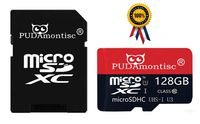128GB V30 A1 Micro SD Card MicroSD SDXC TF Card Plus Adapter Pack & Card Reader Ultra High Speed Class 10 TF MicroSDXC 4K Flash U3 for