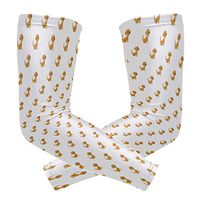 Dog Training with Collars Brown Unisex Arm Sleeve,UV Protection Arm Compression Sleeve, Skin Protection Sport Arm Cooler Sleeve for Running Hiking Jogging Motorcycling Climbing Camping