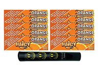 Herb Airtight Tube Pocket Protector with Juicy Jay's Orange 1.25 Flavored Hemp Rolling Papers 10 Count DC Crafts Nation- Happy Face