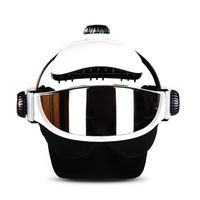 Cigkany-HO Electric Head Massager Head Massager, Head and Eye 2-in-1 Multi-Function Electric Massage Helmet with Soothing Music and Air Pressure to Relieve and Relieve Headaches