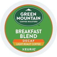 Green Mountain Coffee Roasters Breakfast Blend Decaf Keurig Single-Serve K-Cup pods, Light Roast Coffee, 72 Count