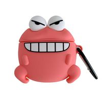 SosoJustgo2 Airpods 1&2 Couple Protective Case, 3D Cute Cartoon Silicone Storage Case Shockproof Cover Protective Charging Case for Airpods(Naughty Crab)