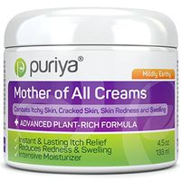 Puriya Intensive Moisturizer for Dry Cracked Skin. Gentle Body Lotion, Hand, Foot, Face Cream- Award Winning - Plant Rich Instant Lasting Relief. Hydrates and Softens Rough Skin (Mildly Earthy)