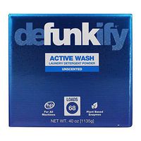Defunkify Active Wash Powder Laundry Detergent - 68 Loads, Unscented - 40oz