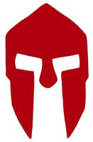 hBARSCI Spartan Helmet Vinyl Decal - 5 Inches - for Cars, Trucks, Windows, Laptops, Tablets, Outdoor-Grade 2.5mil Thick Vinyl - Red