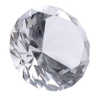 LONGWIN 100mm(3.9") Crystal Diamond Paperweight Nail Dispaly Prop Wedding Favor Centerpieces Home Decor(Clear)