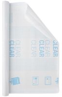 Emraw Book Cover - Clear Self Adhesive Protective Covering for Books, Documents, Textbook, Hardcover, Paperbacks, Bible, Presentation etc (18" X 1.5 Yard)