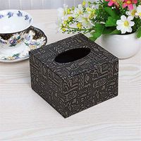 T-ZJHC Hotel Restaurant European Creative Small Napkin Tray Square Tray Paper Towel Box, Gray Egyptian