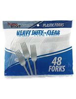 HOME SMART CUTLERY BAG CLEAR FORKS 48