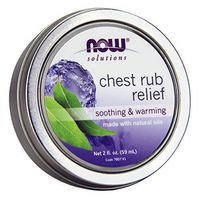 NOW Solutions, Chest Rub Relief, Soothing and Warming, with Soothing Natural Oils and Menthol Aroma, for Breathing Comfort and Well-Being, 2-Ounce