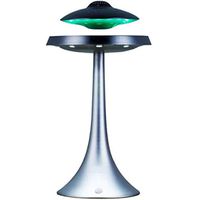 HFJKD Magnetic levitation UFO Bluetooth Sound LED Flash Wireless Floating Rechargeable Maglev Speaker subwoofer Suitable Microphone HiFi Bluetooth Speaker