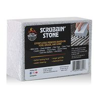 BETTER GRILLIN'’ Scrubbin’ Stone Grill Cleaner - Scouring Brick/Barbecue Grill Brush/Barbecue Cleaner - Advanced Green Technology Easily Removes Grime and Grease from BBQ, Grills, Griddles, Racks (4)