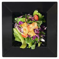 Solid Squares 1605-BK Square Bowl, 5 oz, Black