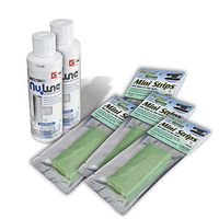(2)-Pack NuLine NL1 HVAC Condensate 8 Ounce Nu-Line Drain Cleaner Plus (4) PCG5MS Green Pan Strips