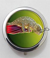 BlackKey Chameleon 3-Compartment Decorative Pocket Gift Box Case Organizer for Pill, Color 1 -2235