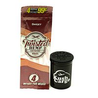 Twisted Hemp Wraps Sweet Flavor All Natural with KC Pop Top (2 Packs)