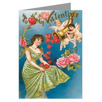 Horn of Plenty Hearts Valentines Day Note Cards