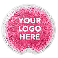 #9467 Small Round Gel Beads Hot/Cold Pack - 50 Qty - $1.25 EA - Promotional Product/Custom/Your Logo/Low Minimums, Pink