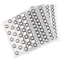 Baisidai 200 Pieces LR44 A76 L1154 AG13 357 SR44 G13 1.5V Alkaline Coin Button Cell Battery