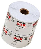 Thasaba Oil Change Stickers Static Cling 1,000 Stickers