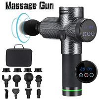Handheld Massage Gun,Deep Tissue Massager LCD Touch Control 20 Speeds Full Body Relief for Muscle Tension Percussion Massager with 8 Massage Heads