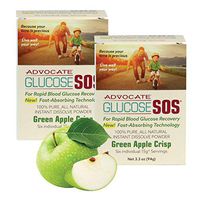 Support Blood Sugar Level & Blood Glucose W/Glucose SOS Dextrose Powder, A Natural Alternative to Glucose Gel and Glucose Tablets for Blood Sugar – Glucose Powder (2 Pack, Green Apple Crisp)