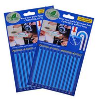 Drain Sticks Keep Pipes Clean and Sink Odor Free Deodorizer for Kitchen Shower Sewer (2blue, 24pc)