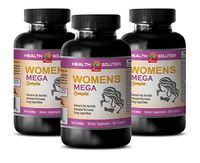Women Herbal Supplements - Women's MEGA Complex 1600 MG - multivitamin for Women zinc Iron - 3 Bottles 270 Caplets