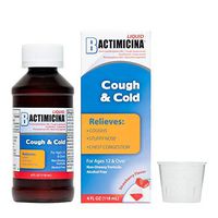 Bactimicina Cough & Cold Liquid, for Cough, Stuffy Nose, Chest Congestion, Ages 12 and Up, Made in USA, 4 FL. OZ.