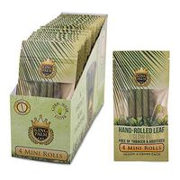 King Palm Hand Rolled Leaf Wrap Rolls - 4 Leaves/Pack - (24 Pack Display Box)