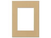 PA Framing, Single Mat, 9 x 12 inches Frame for 6 x 8 inches Photo Art Size - Cream Core/Pear