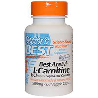 Doctor's Best, Best Acetyl-L-Carnitine HCl, 588 mg, 60 Veggie Caps - 2pc