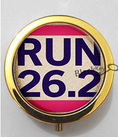 BlackKey 26.2 Marathon Running 3-Compartment Decorative Pocket Gift Box Case Organizer for Pill, Color 2 -435