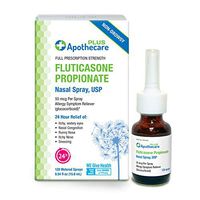 Apothecare Plus Fluticasone Propionate Nasal Spray, Full Prescription Strength Non-Drowsy, 0.54 Fluid Ounce