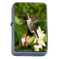 Hummingbird Flip Top Oil Lighter S3 Smoking Cigarette Smoker Includes Silver Case