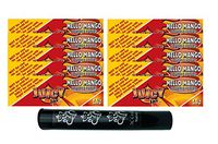Herb Airtight Tube Pocket Protector with Juicy Jay's Mello Mango 1.25 Flavored Hemp Rolling Papers 10 Count DC Crafts Nation- Ganesha