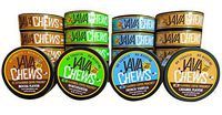 Java Chews, Premium Flavored Coffee Pouches, No Tobacco, No Nicotine Smokeless Alternative, Caramel, French Vanilla, Mocha, Wintergreen Variety Pack (4 Cans)