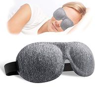 Sleep Mask, 100% Blackout 3D Contoured Sleep Eye Mask, Comfortable & Super Soft Sleeping Mask with Adjustable Straps for Women, Men, Concave Molded Night Eye Mask for Sleeping for Travel Yoga Naps