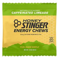 Honey Stinger Organic Energy Chews, Limeade, Naturally Caffeinated, Sports Nutrition, 1.8 Ounce (Pack of 12)