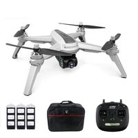 JJRC JJPRO X5 Drone with Camera 1080P and GPS Positioning Brushless Motors 5G WiFi FPV Racing Quadcopter - Gray (3 Batteries + Bag)